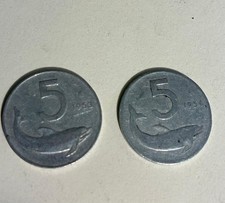 Moneta Da 5 Lire "Delfino" 1953 - 1954 Repubblica Italiana