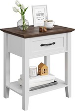 Comodino fine con cassetto