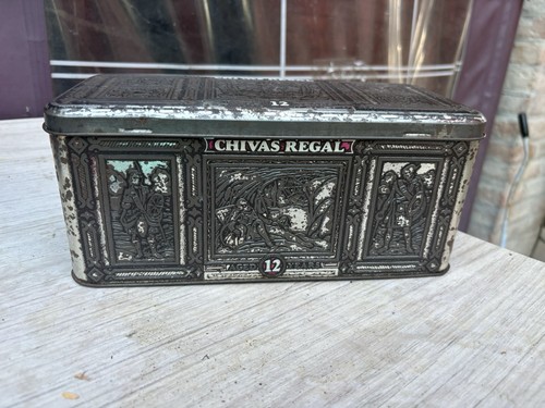Scatola latta vintage chivas - latta,
