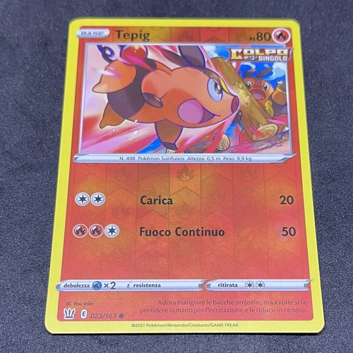 Carte pokemon tepig - carte,