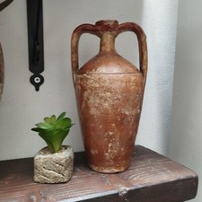 ANTICA ANFORA SICILIANA IN TERRACOTTA DELL’ 800 BUMMULO VASO GIARA ORCIO