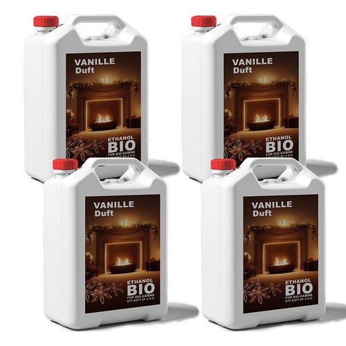 4x5 litri bioetanolo vaniglia - 4x5,