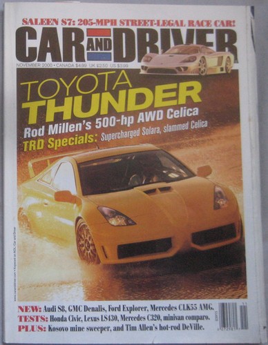 Car and driver magazine - car,