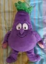 Peluche MELANZANA vitamini coop goodness gang superfreschi lidl plush Aubergine