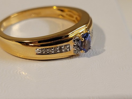 Anello tanzanite zirconi - anello,