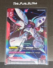 BANDAI Gundam gioco di carte doppio impatto GD02-036 LR Qubeley quasi come nuovo