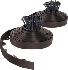 ® Bordo Giardino Flessibile, Bordi Aiuole Plastica, Con 80 Chiodi Di Fissaggio, 