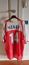 Maglia Henry Arsenal Originale Premier League Rossa Bianca