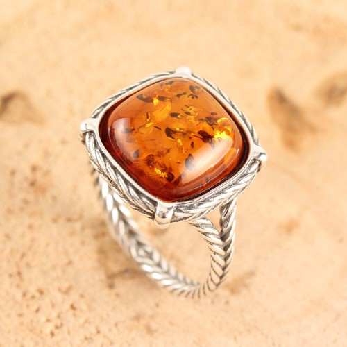 Anello bordato corda ambra - bordato,