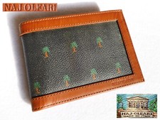 ? NAJ OLEARI Vero VINTAGE Portafogli similpelle Vinile Palme 1980-90 *NO USO!*