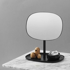 Specchio trucco MODERNO normann COPENHAGEN regolabile specchio vanità con vassoio nero