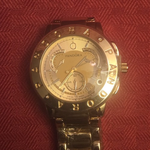 Pandora gold toned watch - gold,