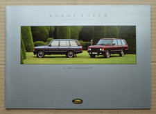 Range Rover Vogue Classic 3.9, 4.2 LSE, 2.5 TDI UK Brochure 1993. Ottimo con.