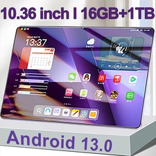 Tablet 5G Android 13 16GB RAM 1TB ROM 10.36" Dual SIM WiFi 10 Core