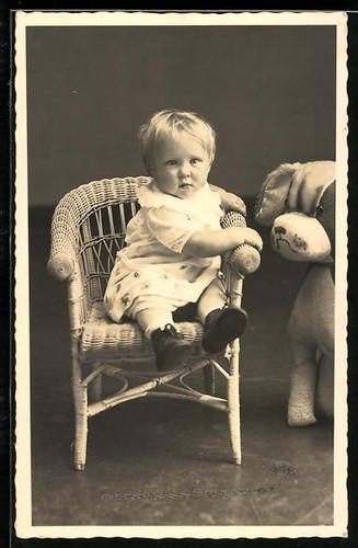 Cartolina fotografica bambino