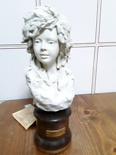 Scultura Volto Donna Statua biscuit di Gianni Visentin edizione limitata
