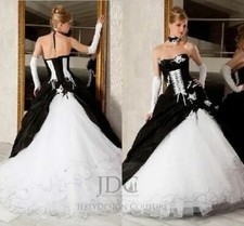 Abito sposa duchesse nero - abito, da