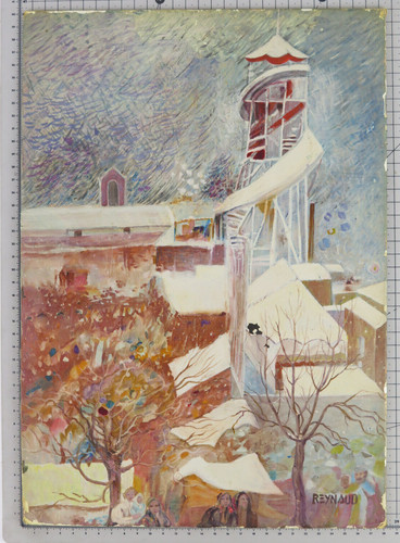 Veduta paese in inverno - paese,