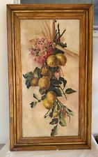 Bel dipinto, Natura Morta con Limoni, olio su tela. Primo 900