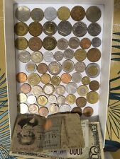 LOTTO MONETE  STRANIERE ESTERE ITALIANE BANCONOTE LIRA DOLLARO