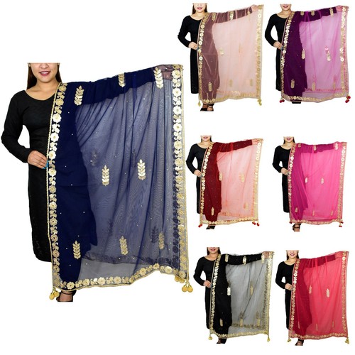 Sciarpa dupatta dorata - sciarpa,