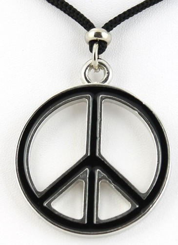 Collana ciondolo metallo pace - metallo,