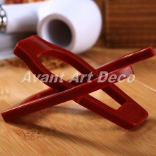 Plastic Red Portable Smoking Pipe Tobacco Cigar Rack Holder Mount Stand HOT