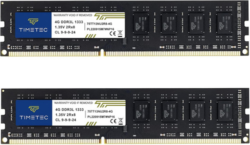 8gb kit ddr3 1333mhz - 8gb, (2x4gb)