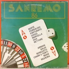 Disco Vinile 12" LP SANREMO 86  - DISCHI RICORDI 1986 TFSR86