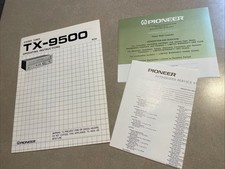 Sintonizzatore Pioneer TX-9500 originale istruzioni funzionamento pieghevole schema garanzia