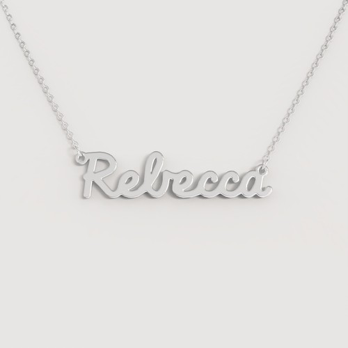 Collana nome donna acciaio - nome,