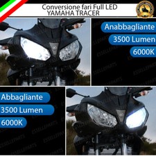 CONVERSIONE FARO LED PER YAMAHA TRACER 700 ANABBAGLIANTE ABBAGLIANTE 6000K
