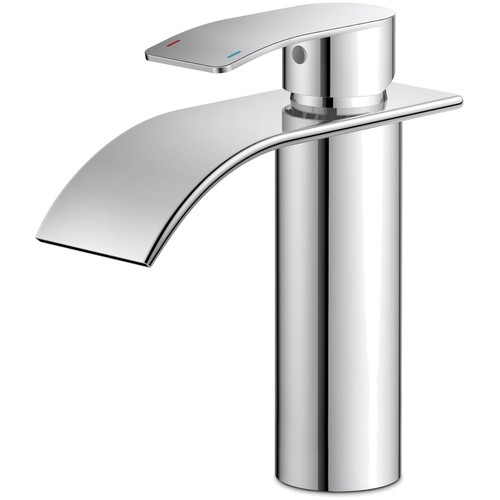 Rubinetto lavabo cascata inox