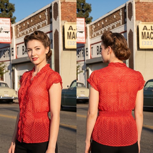 Camicia guess rossa a - -,