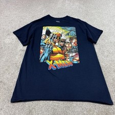 Marvel T-Shirt Uomo Blu Manica