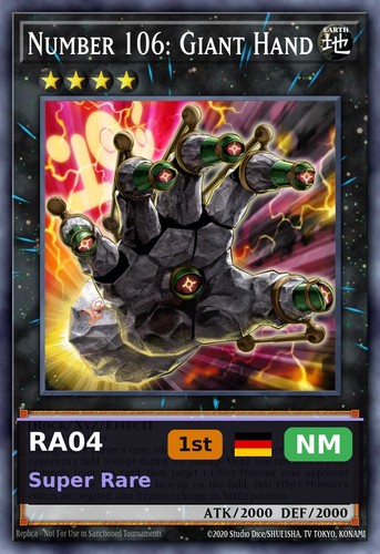 Numero 106 mano gigante - 106:,