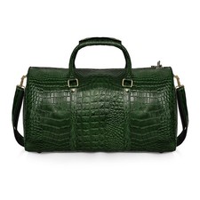 Borsa mare vera pelle verde