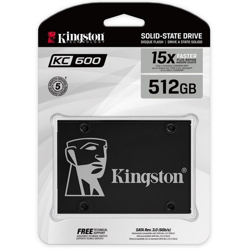 Kingston kc600 ssd 512gb 5in - ssd,
