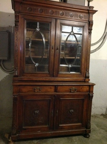 Credenza vetrina antica - vetrina,