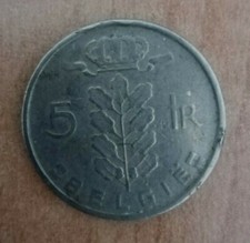 BELGIUM 5 FRANCS 1949 Francs