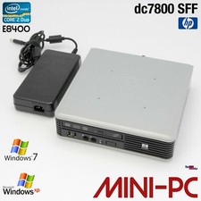 MICRO ULTRA SLIM UFFICIO HP COMPAQ DC7800 USFF MINI COMPUTER PC WINDOWS XP 7 TOP