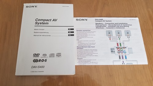 Sony dav s400 - manuale, di