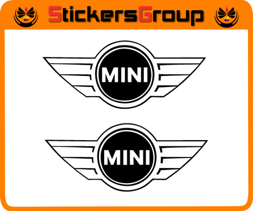 Coppia adesivi logo mini - adesivi,