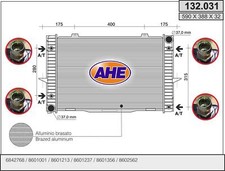 Radiatore VOLVO 850 SW 855 2.3