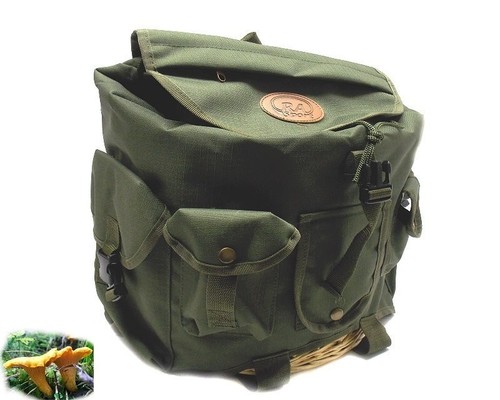 Zaino nylon verde con gerla