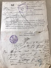 Documento milizia forestale 1929 centuria di Ancona