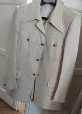 Brioni sahariana in gabardine di seta vintage