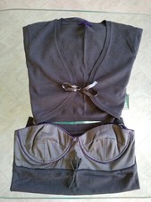 Twin set donna Silvian Heach Tg L corpetto e giacca giacchino a vita grigio 