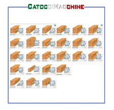 COPPIA DI COLTELLI SAGOMATI MM 40 X 4 PER FRESE TOUPIE CMT SERIE 690 5/5