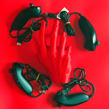 4x Official Wii Nunchuck Black